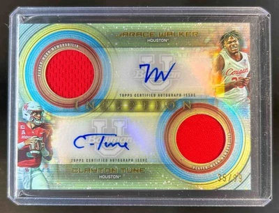2022 Bowman University Inception Jarace Walker Clayton Tune Jersey Auto #35/99 - Image 1 of 2