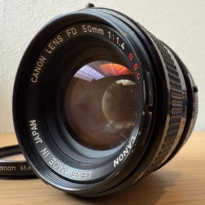[N Mint-] Canon FD 50mm f/1.4 S.S.C. SSC Standard MF Lens from Japan - Image 1 of 4