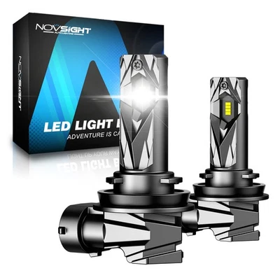 NOVSIGHT 2x H11 LED Headlight Globes Bulbs Kit H/Low Beam White 1:1 Plug&Play - image 1 of 4