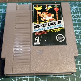 Donkey Kong Jr. Nintendo Entertainment System NES, 1986 FIVE SCREW Authentic