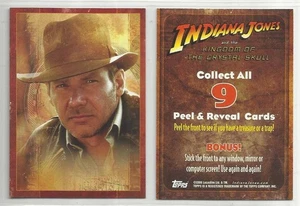 RETAIL Indiana Jones KOTCS (Topps) PEEL & REVEAL "Red Border" Chase Card HTF!! - Picture 1 of 1