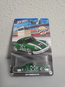 2023 Hot Wheels Vintage Racing Club 5/6 1971 Porsche 911 Green - Picture 1 of 2