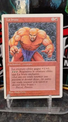 THE BRUTE French Version MAGIC The Gathering ENCHANT 1995 Trading Card MTG - Image 1 of 2