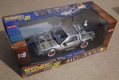 Back To The Future 3 Sun Star DeLorean Time Machine 1/18 Model Scale Car Limited - Image 1 of 2
