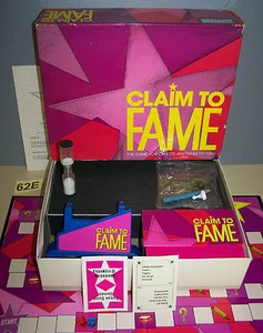 1990 Claim To Fame Team Party Game of Celebrity Act Out Charades Draw Fun Clues - Picture 1 of 1