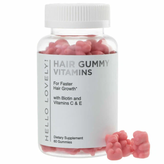 Hello Lovely! Multivitamin Gummies for Stronger and Healthier Hair - 60 Count