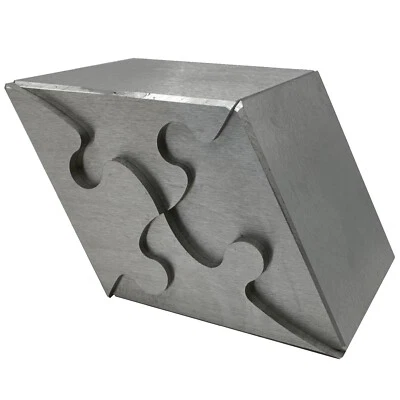 4-Piece Rhombus Puzzle – Zero Tolerance EDM Wire Cut Stainless Steel Trinket - Image 1 of 4