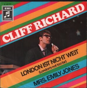 Cliff Richard London Ist Nicht Weit 7" vinyl Germany Columbia 1968 - pic sleeve