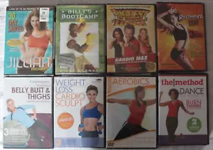 8 NEW workout DVD lol dance Tae Bo cardio Biggest Loser Method Acacia weight - Imagen 1 de 10