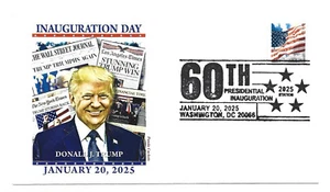 Donald J Trump Panda Cachets 2025, diseño 2 WSJ inauguración día cubierta - Imagen 1 de 1
