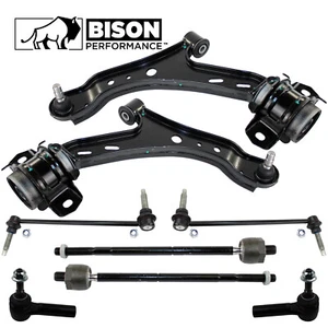 Bison Performance 8pc Front Control Arm Sway Bar TieRod End Kit For Ford Mustang - Picture 1 of 7