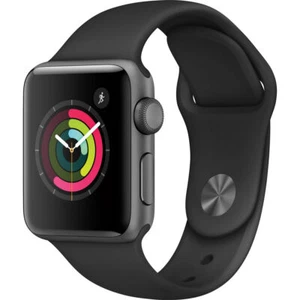 Apple Watch Series 2 38mm Smartwatch, Space Gray Aluminum Case, Black Sport Band - Picture 1 of 2