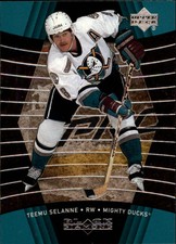 1999-00 Black Diamond Anaheim Ducks Hockey Card #2 Teemu Selanne