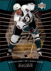 1999-00 Black Diamond Anaheim Ducks Hockey Card #2 Teemu Selanne