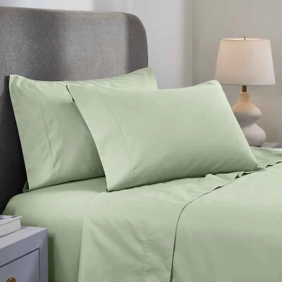 1000 Thread Count Cotton Blend Oversized Solid Deep Pocket Bed Sheet Set - Image 1 of 3