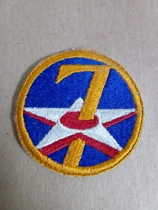 Vintage 7th Air Force USAF Patch Embroidered 2.5 in - Picture 1 of 2