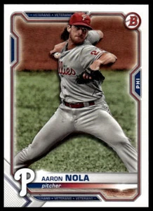 Aaron Nola 2021 Bowman #40 Philadelphia Phillies - Picture 1 of 2