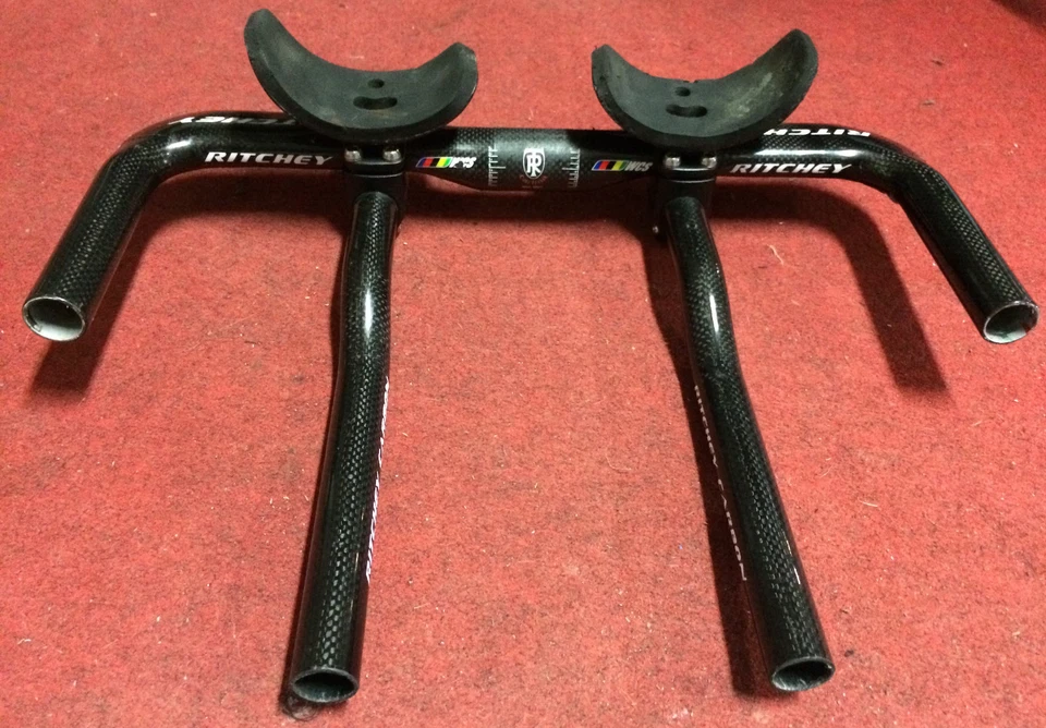Manubrio bici crono triathlon Ritchey WCS carbon bike handlebar chrono 40 - Immagine 1 di 1