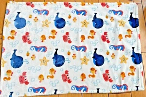 Little Miracles Baby Blanket Sea Creatures Crab Whale sea horse Costco 30"X42" - Picture 1 of 11
