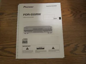 Pioneer PDR-555RW manual de instrucciones de funcionamiento - Imagen 1 de 4