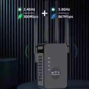 1200Mbps WiFi Range Extender Repeater Wireless Amplifier Router Signal Booster - Picture 1 of 4