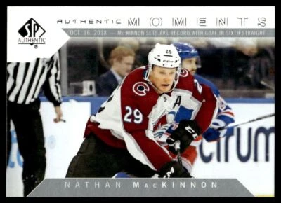 2018-19 SP AUTHENTIC MOMENTS Nathan MacKinnon Colorado Avalanche #112 - Image 1 of 2