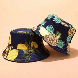 Women hat Tropical leisure outdoor printed fruit pattern fisherman's Hat - Picture 1 of 27