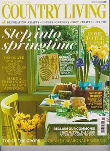COUNTRY LIVING MAGAZINE BRITISH EDITION MARCH 2014. - Picture 1 of 1