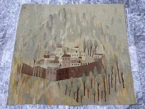 5x5 ft Vintage Afghan Handwoven Pictorial Kilim Flatweave Colorful Tapestry Rug - Picture 1 of 10