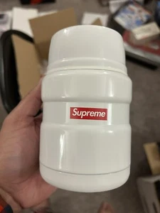 Supreme Thermos Food Jar & Spoon (FW18A35) Stainless King Classic Box Logo NEW - Picture 1 of 4