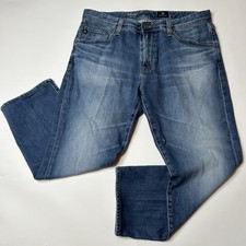 AG Adriano Goldschmied The Graduate Straight Leg Faded Blue Jeans Men’s 34