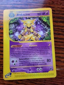 PL - Pokemon Card Alakazam Non Holo 33/165 Rare Expedition Base Set (2002) - Picture 1 of 5