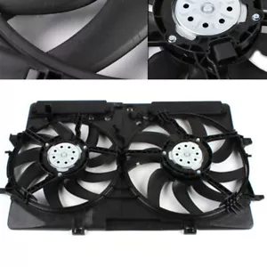 Engine Radiator Cooling Fan Assembly For Audi A4 A5 Quattro Q5 2.0L 3.0L 2009-15 - Picture 1 of 11