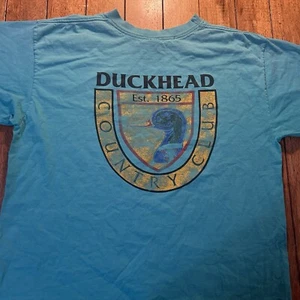 Vintage Duck Head Country Club Shirt Mens XL Graphic Double Sided Single Stitch - Picture 1 of 13