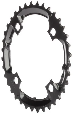 Shimano Deore M590 36T 104mm BCD 4 Bolt 9 Speed Black Middle Chainring - Image 1 of 2