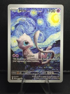 Pokemon Mew Starry Night Van Gogh Beautiful Moon ACG Star Trading Card NM - Picture 1 of 2