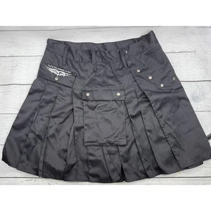 Utilikilts kilt utility tattico nero con cintura uomo taglia 42 pantaloni generali taglia 40 - Foto 1 di 12