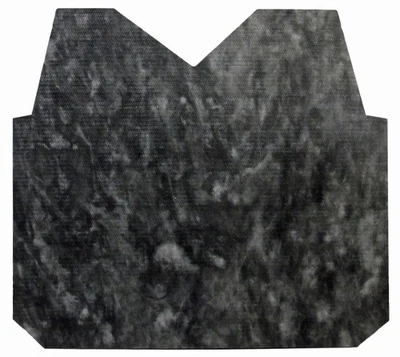 Almohadilla de aislamiento de capó plana de fibra de vidrio 1 pieza para Buick 1957-57 súper gris/negro Foto 1 de 4