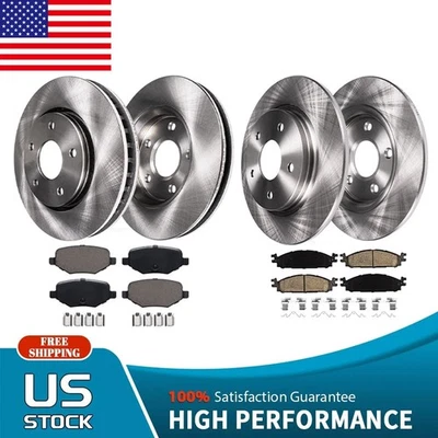 Pastillas de freno rotores delanteros traseros de 12,80 pulgadas para Ford Flex Explorer Taurus MKT MKS* Foto 1 de 4