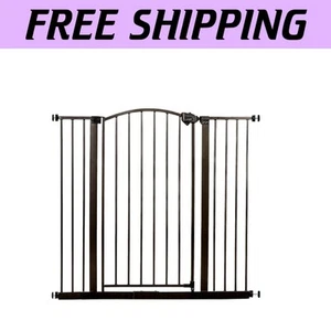 Extra Tall 36-Inch Arched Décor Baby Gate with Extension Kit – Stylish Safety - Picture 1 of 9