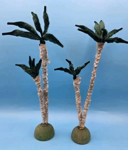 Antique Chenille Palm Tree 11" Creche Nativety Christmas Ornament 1930's - Picture 1 of 17