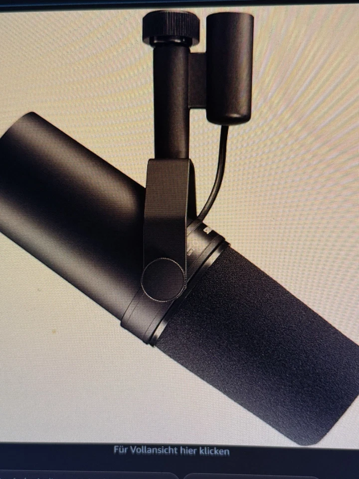 Shure SM7B - Dynamisches Studiomikrofon - schwarz - Bild 1 von 1