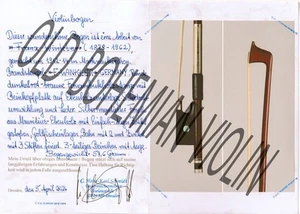 Antique Certified IMPRESSIVE Violin Bow by FRANZ WINKLER 1912 - Picture 1 of 9