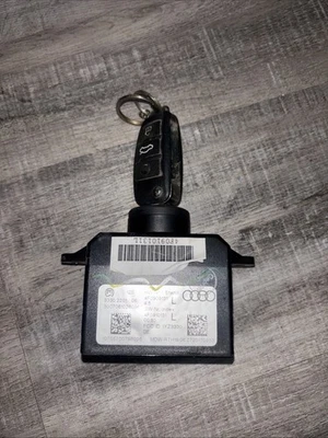 07-08 Audi Q7 4L Conventional Ignition Switch Engine Motor W Key 4F0910131j Oem - Image 1 of 3