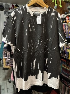 Balenciaga Brush Stroke Short Sleeve Shirt New W Tags - Picture 1 of 12