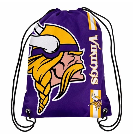 Minnesota Vikings NFL Drawstring Backpack sack / Gym bag Cover