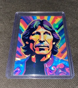 Roger Waters Pink Floyd Custom Trippy Psychedelic Holofoil Refractor Custom Card - Bild 1 von 3