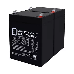 Mighty Max 12V 2.9AH F1 Replaces Invacare Reliant RPL450-1 Patient Lift - 2 Pack - Picture 1 of 6