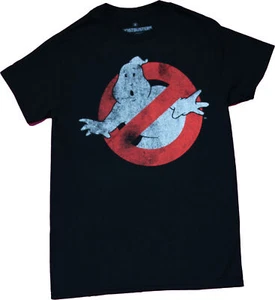 Ghostbusters New Adult T-Shirt - Distressed Classic Logo - Picture 1 of 1