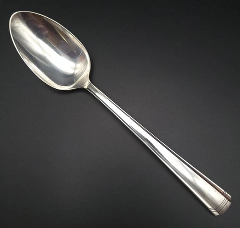 Westmorland John & Priscilla Sterling Silver Large Serving Spoon 8 1/2" 61g Used Cover